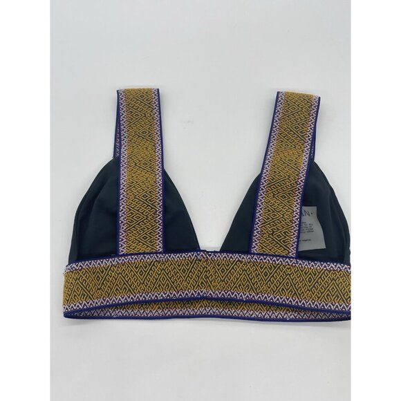 Elysiian Swim Bali Bikini Top Small Embroidered Women’s Beach Summer Vacation - Picture 2 of 4